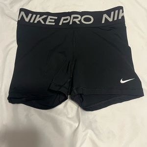 nike pros, color-black, size small